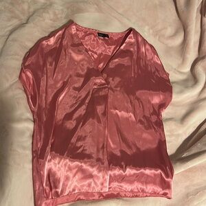 Pink Satin Top